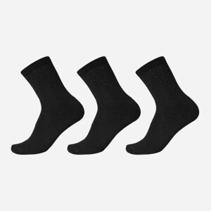 ITS Dosp. ponožky 3pá balenie, CREW Farba: čierna, Veľkosť: 27