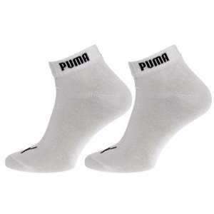 PUMA Dosp. ponožky Quarter-V 3P Farba: Biela, Veľkosť: 36