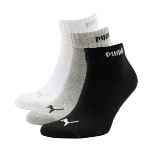 PUMA Dosp. ponožky Quarter-V 3P Farba: Krémová, Veľkosť: 39
