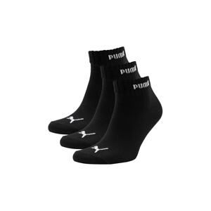 PUMA Dosp. ponožky Quarter-V 3P Farba: čierna, Veľkosť: 36
