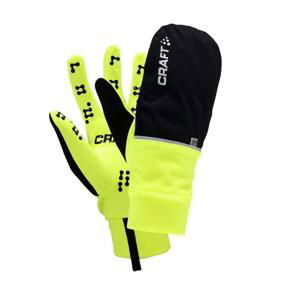 CRAFT Cyklistické rukavice Hybrid Weathe Farba: Horčicová, Veľkosť: 100