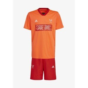 adidas Det. tričko a šortky MESSI SET Farba: oranžová, Veľkosť: 152