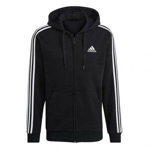 ADIDAS Essentials Fleece 3 Stripes Farba: čierna, Veľkosť: M