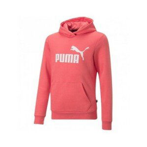 PUMA Die. mikina s kapucňou ESS Logo Hoo Farba: oranžová, Veľkosť: 164