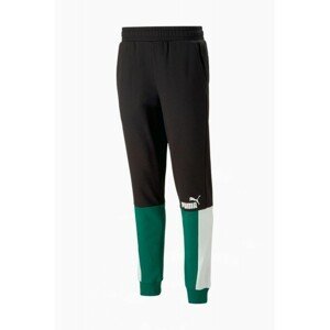 PUMA Pán.teplákové nohavice Ess+ Block Farba: Zelená, Veľkosť: XL