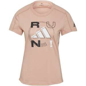 Adidas Dám. bežecké tričko Run Logo W 1 Farba: Ružová, Veľkosť: M