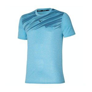 Mizuno Pán. bežecké tričko Core Graphic Farba: Modrá, Veľkosť: M