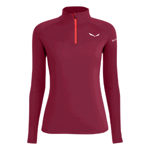 Salewa Sennes DRY L/S Half Zip Farba: Tmavočervená, Veľkosť: 038