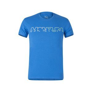 MONTURA Pán. tričko Brand, krátky rukáv Farba: Modrá, Veľkosť: XL