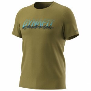 DYNAFIT pánske turistické tričko Graphic CO M S/S Farba: Tmavozelená, Veľkosť: XL