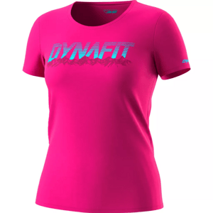 Dynafit dámske turistické tričko Graphic Cotton W Farba: Ružová, Veľkosť: 40