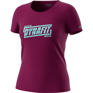 Dynafit dámske turistické tričko Graphic Cotton W Farba: Tmavočervená, Veľkosť: 38