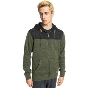 QUIKSILVER Pán. mikina Keller Block Zip Farba: Olivová, Veľkosť: M