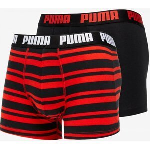 Puma Heritage Stripe Boxer 2P Farba: červená, Veľkosť: S
