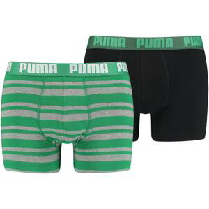 Puma Heritage Stripe Boxer 2P Farba: Zelená, Veľkosť: M