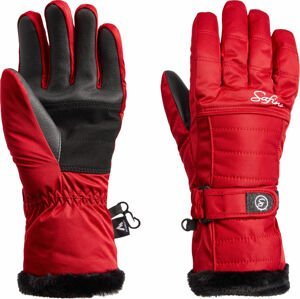 Dám. lyžiarske rukavice McKINLEY Blair I Farba: červená, Veľkosť: 70