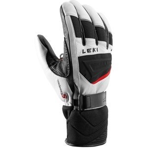 Pán. lyžiarske rukavice LEKI Griffin S Farba: Bielo - Červená, Veľkosť: 90