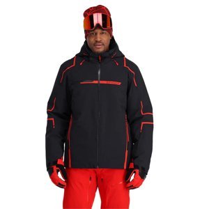 SPYDER Pán. lyžiarska bunda s kapucňou, Farba: čierna, Veľkosť: L