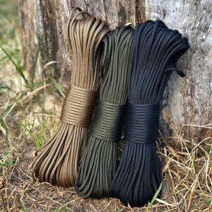 Padáková šnúra Paracord 550 Type III / 30 m – Black Forest (Farba: Black Forest)