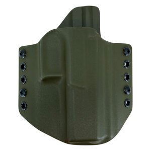 OWB CZ P-10 F - vonkajšie pištoľové puzdro RH Holsters® – Olive Green  (Farba: Olive Green , Typ uchycení: Kovový prievlak)