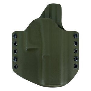 OWB Glock 17 - vonkajšie pištoľové puzdro RH Holsters® – Olive Green  (Farba: Olive Green , Typ uchycení: Kovový prievlak)
