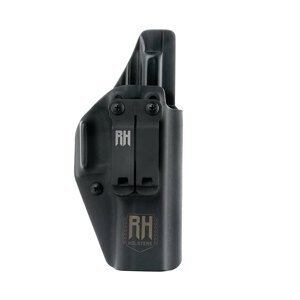 IWB Sharky Glock 43/43X/43X rail - vnútorné puzdro s plným SweatGuardom RH Holsters® – Čierna (Farba: Čierna, Typ uchycení: Monoblock)