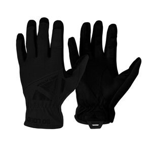 Strelecké rukavice Light Leather Direct Action® – Čierna (Farba: Čierna, Veľkosť: L)