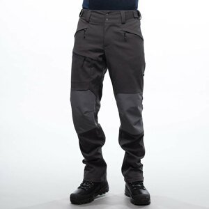 Softshellové nohavice Fjorda Trekking Hybrid Bergans® – Solid Charcoal / Solid Dark Grey (Farba: Solid Charcoal / Solid Dark Grey, Veľkosť: S)