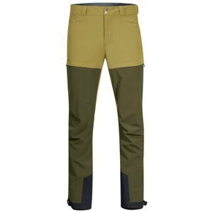 Softshellové kalhoty Bekkely Hybrid Bergans® – Olive Green / Dark Olive Green (Farba: Olive Green / Dark Olive Green, Veľkosť: S)