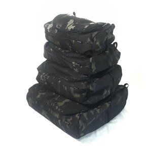 Viacúčelové baliace kocky Otte Gear®, S, M, L, XL – Multicam® Black (Farba: Multicam® Black)