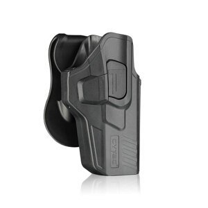 Pištoľové puzdro R-Defender Gen4 Cytac®, Glock 17 – pravá strana, Čierna (Farba: Čierna, Varianta: pravá strana)