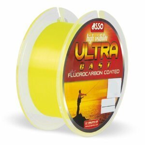 Asso vlasec ultra cast fluo žltá 300 m - priemer 0,20 mm
