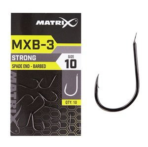 Matrix háčiky mxb-3 barbed spade end black nickel 10 ks - 18