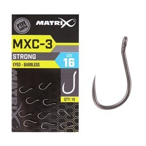 Matrix háčiky mxc-3 barbless eyed 10 ks - veľkosť 16