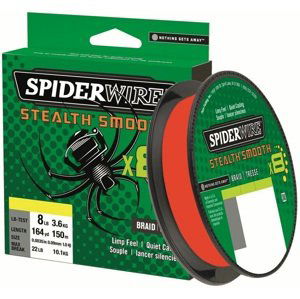 Spiderwire splietaná šnúra stealth smooth 8 červená 150 m - 0,13 mm 12,7 kg