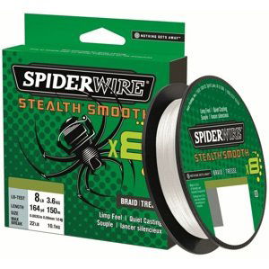 Spiderwire splietaná šnúra stealth smooth 8 priehľadná 150 m - 0,15 mm 16,5 kg