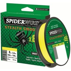Spiderwire splietaná šnúra stealth smooth 8 žltá 150 m - 0,11 mm 10,3 kg