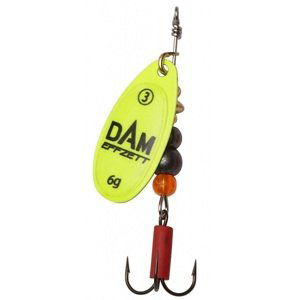 Dam blyskač effzett fluo spinner yellow - veľkosť 3 6 g