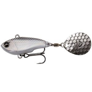Savage gear fat tail spin sinking white silver - 8 cm 24 g