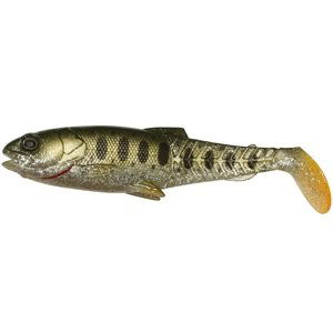 Savage gear gumová nástraha craft cannibal paddletail olive pearl silver smolt - 6,5 cm 4 g