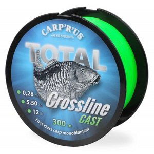 Carp´r´us vlasec total crossline cast green 300 m - priemer 0,25 mm / nosnosť 4,5 kg