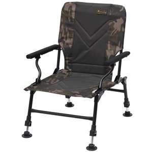 Prologic kreslo avenger relax camo chair w/armrests covers