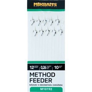 Mikbaits method feeder nadväzce s nekonečnou zarážkou 10ks - veľkosť 12