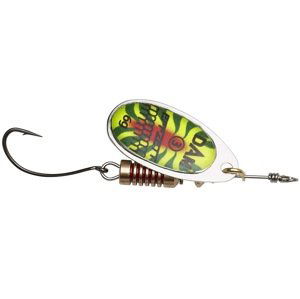 Dam blyskáč effzett spinner with single hooks sinking firetiger uv - 2 4 g