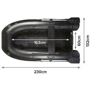 Carp spirit black boat one 230