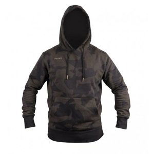 Avid carp mikina distortion camo hoodie - veľkosť xl