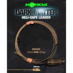 Korda koncová montáž dark matter leader heli safe 18,1 kg 50 cm - gravel