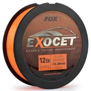 Fox vlasec exocet fluoro orange mono 1000 m - 0,35 mm 8 kg