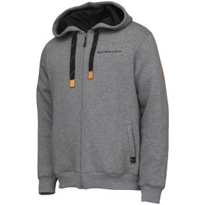 Savage gear mikina classic zip hoodie grey melange - s