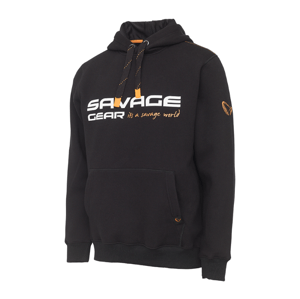 Savage gear mikina cosmo hoodie black ink - xl
